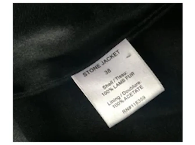 American Retro Chaqueta de piedra Negro 