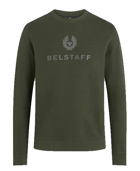 BELSTAFF SIGNATURE SWEATSHIRT TILE GREEN