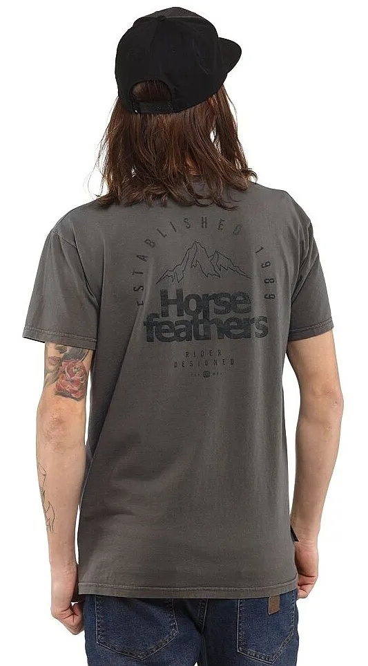 camisa Horsefeathers Peak Emblem - Washed Gray - men´s
