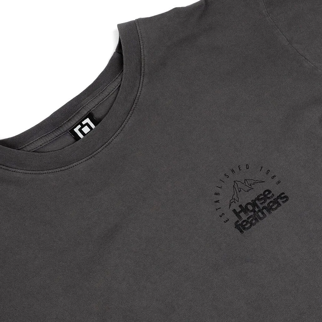 camisa Horsefeathers Peak Emblem - Washed Gray - men´s