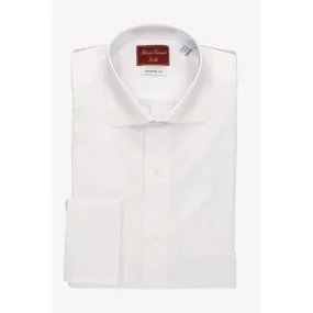 Camisa lisa blanca doble puño