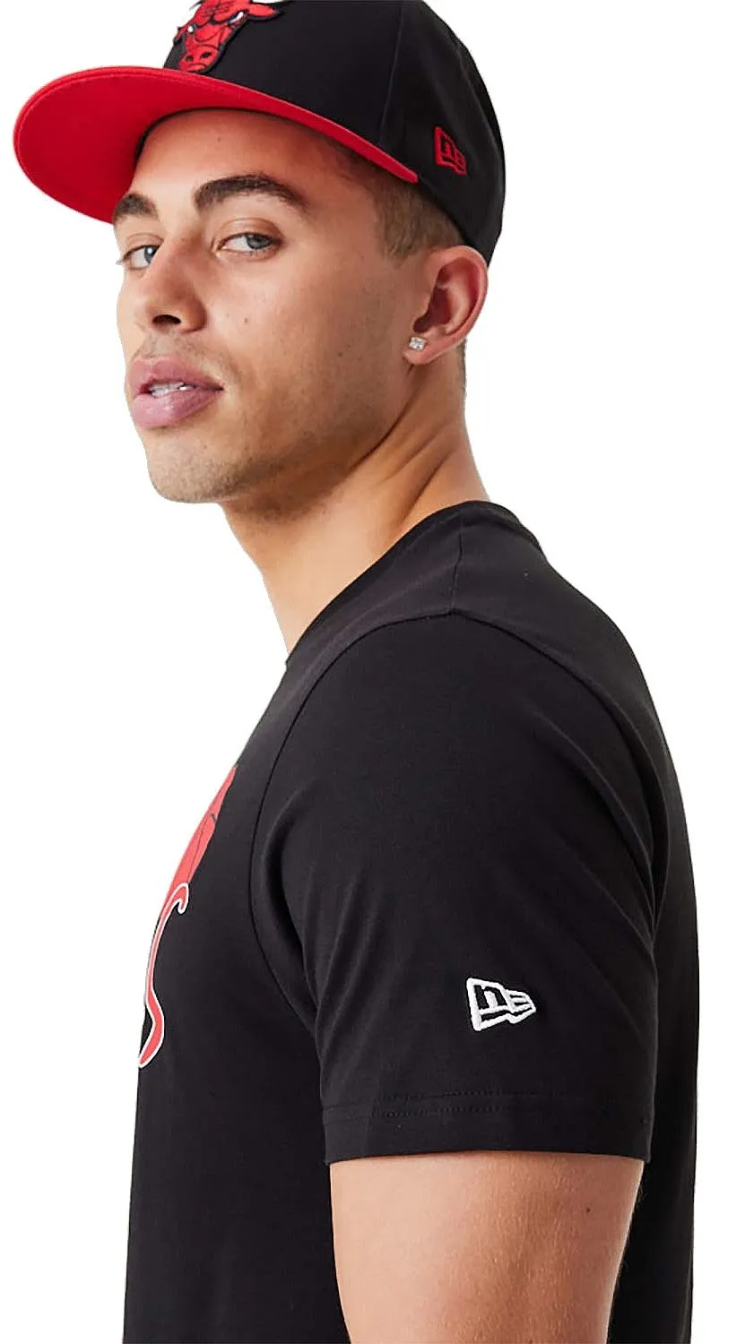 camisa New Era Infill Graphic NBA Chicago Bulls - Black/Faded Red - men´s