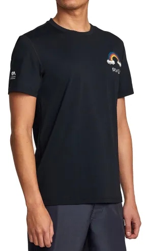 camisa RVCA Surf Print - Rvca Black - men´s