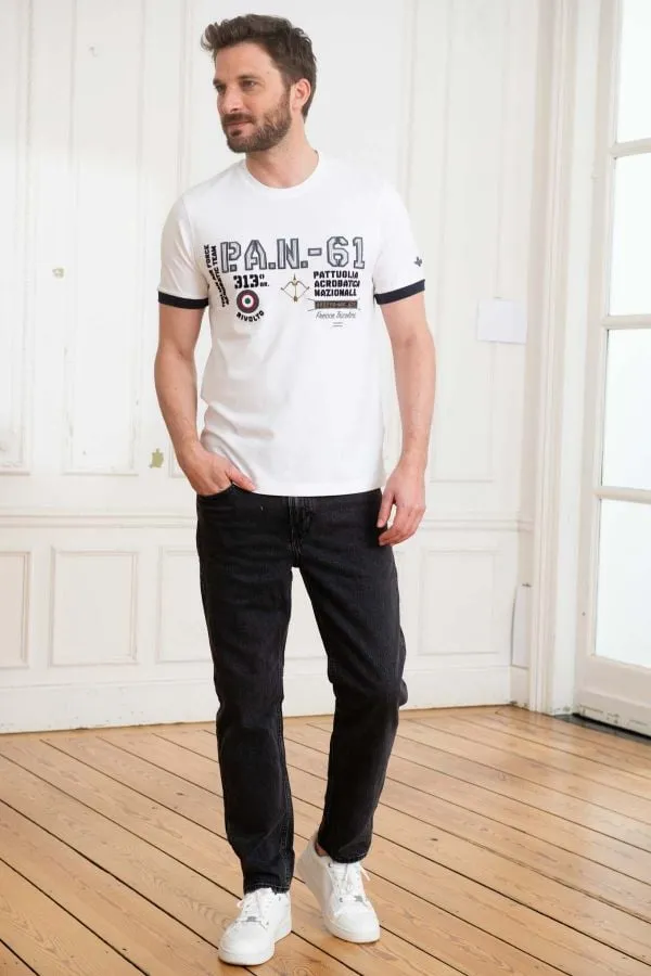 Camiseta Hombre Aeronautica Militare 231Ts2071J589 73062 Off White