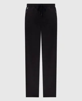 CAPOBIANCO Purple sweatpants with wool