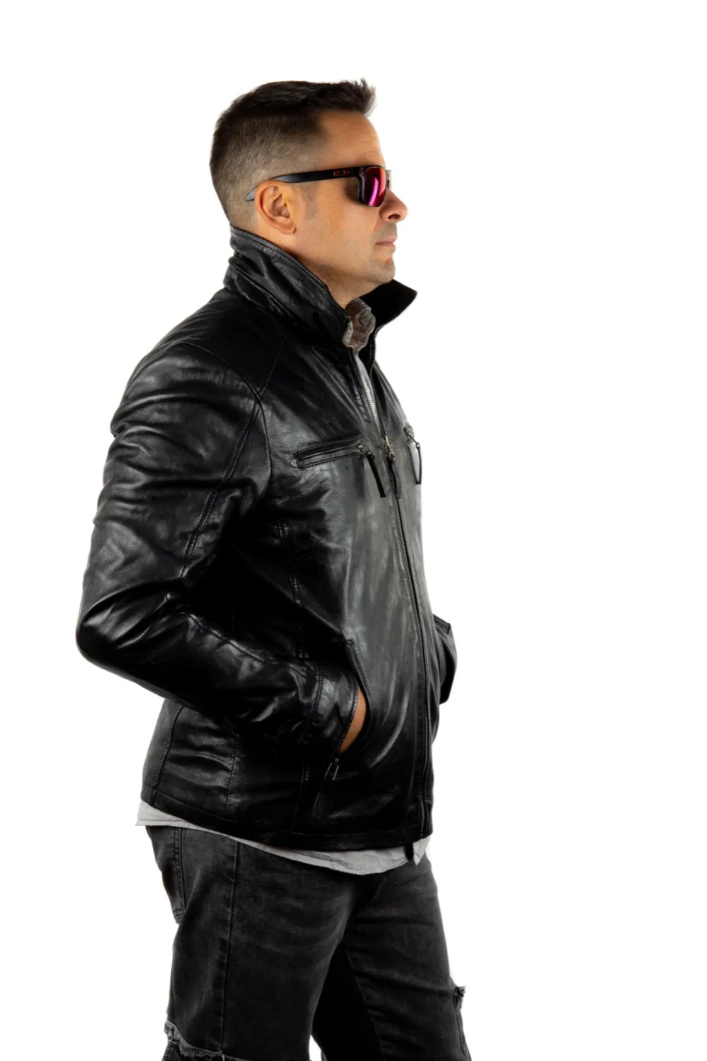 Chaqueta de piel BUGATTI
