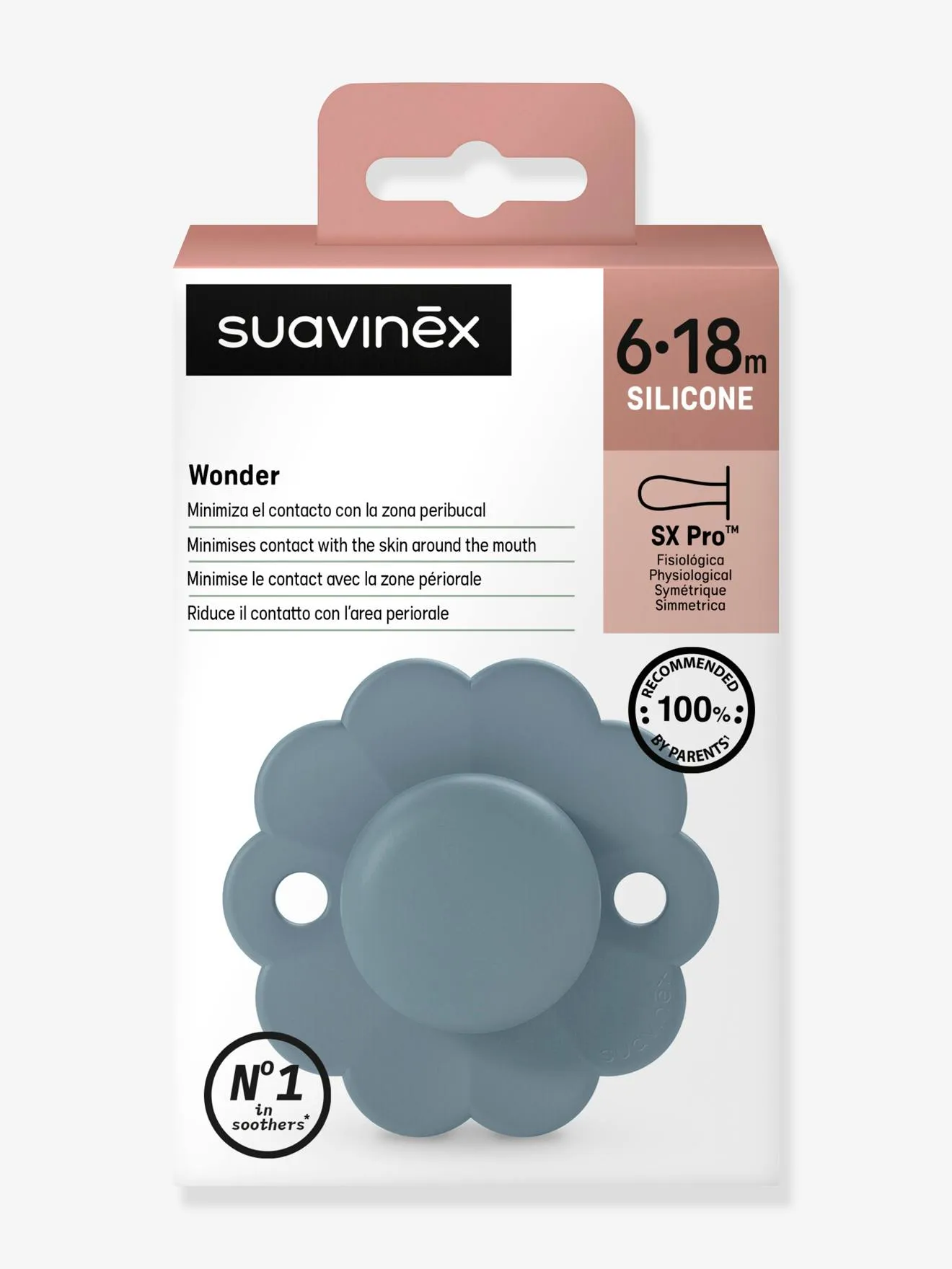 Chupete reversible SX Pro Wonder 6-18 meses SUAVINEX