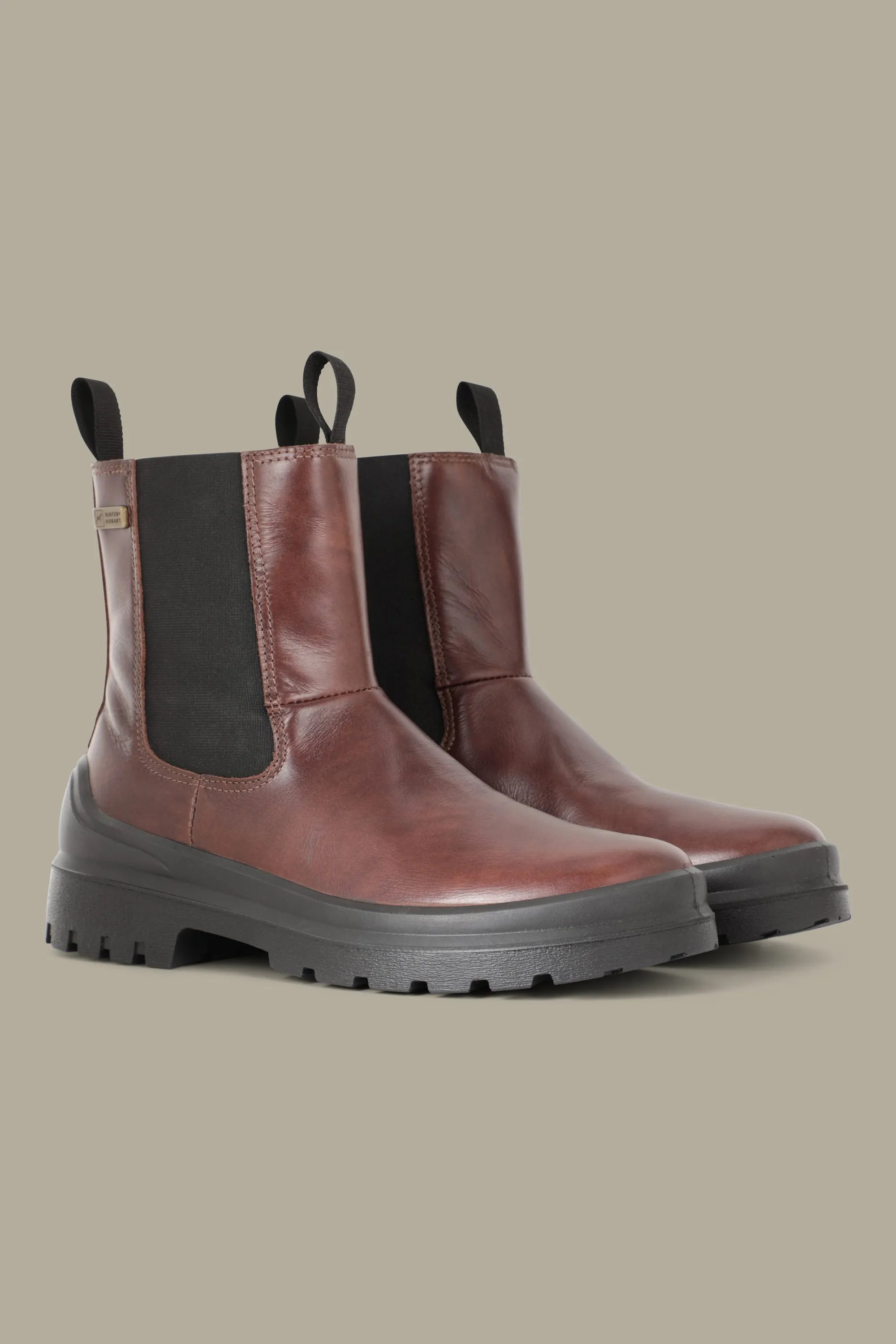 Clydebank botas Chelsea de cuero para mujer