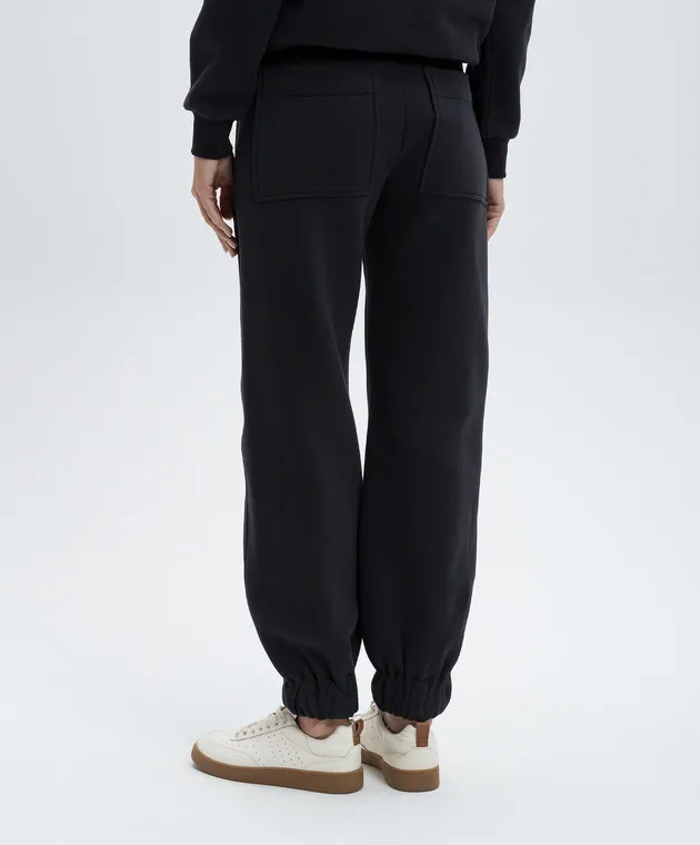 Dondup Black sweatpants with logo