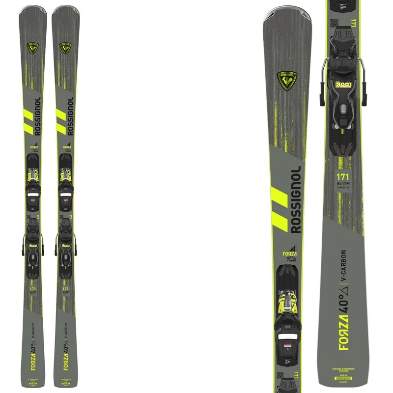 Esquìs Rossignol Forza 40 V-Cam Rental con fijaciones XP11