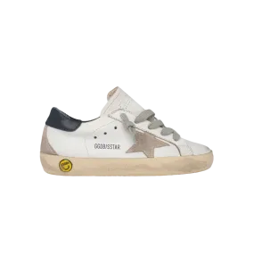 Golden Goose Super-Star Leather Upper and Heel Suede Star and Spur Kids GYF00102.F000414.10303
