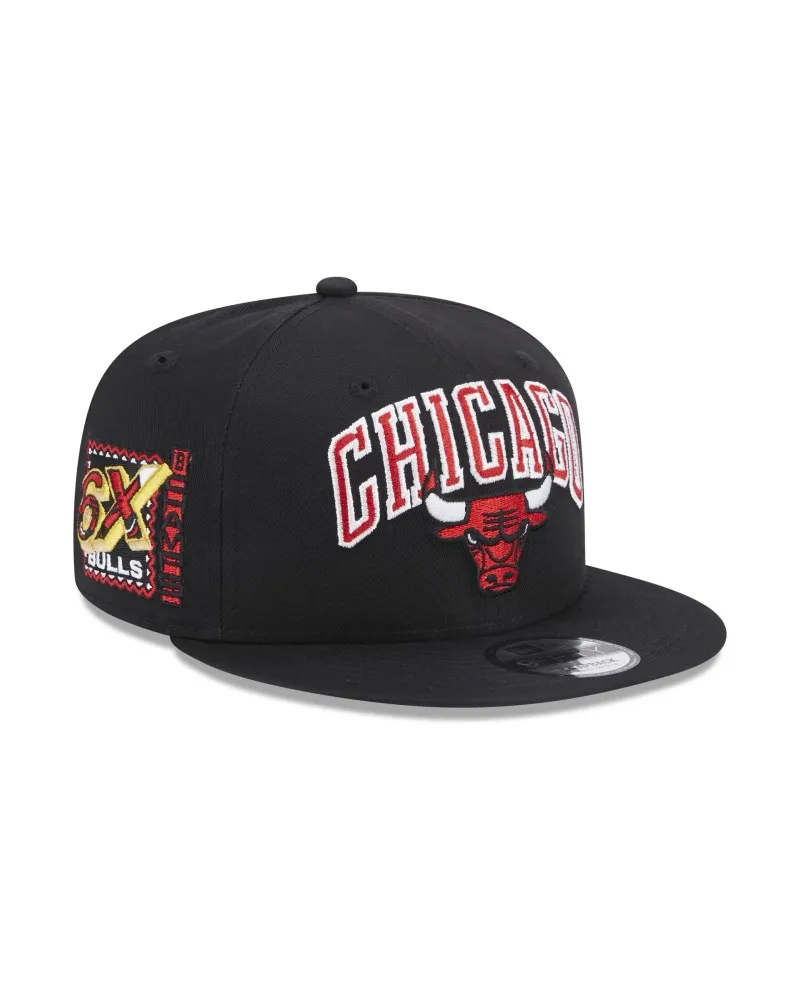 GORRA NEW ERA NEGRA BULLS NBA PATCH 9FIFTY CHIBUL