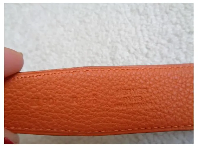Hermès Cinturones Naranja 