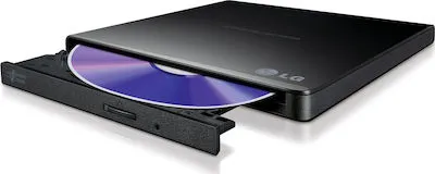 Hitachi-LG Almacenamiento de datos Unidad externa de escritura/lectura de CD/DVD para computadora portátil/escritorio Negro