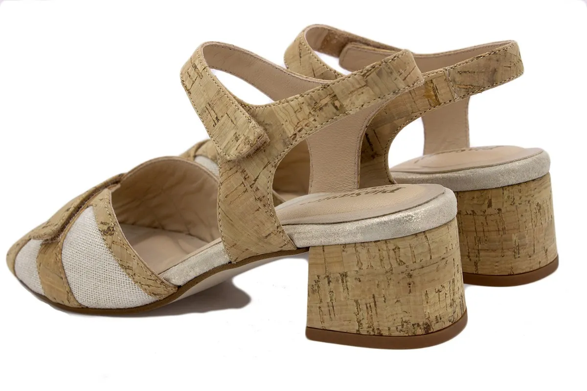 Ice Cork Heel Sandal