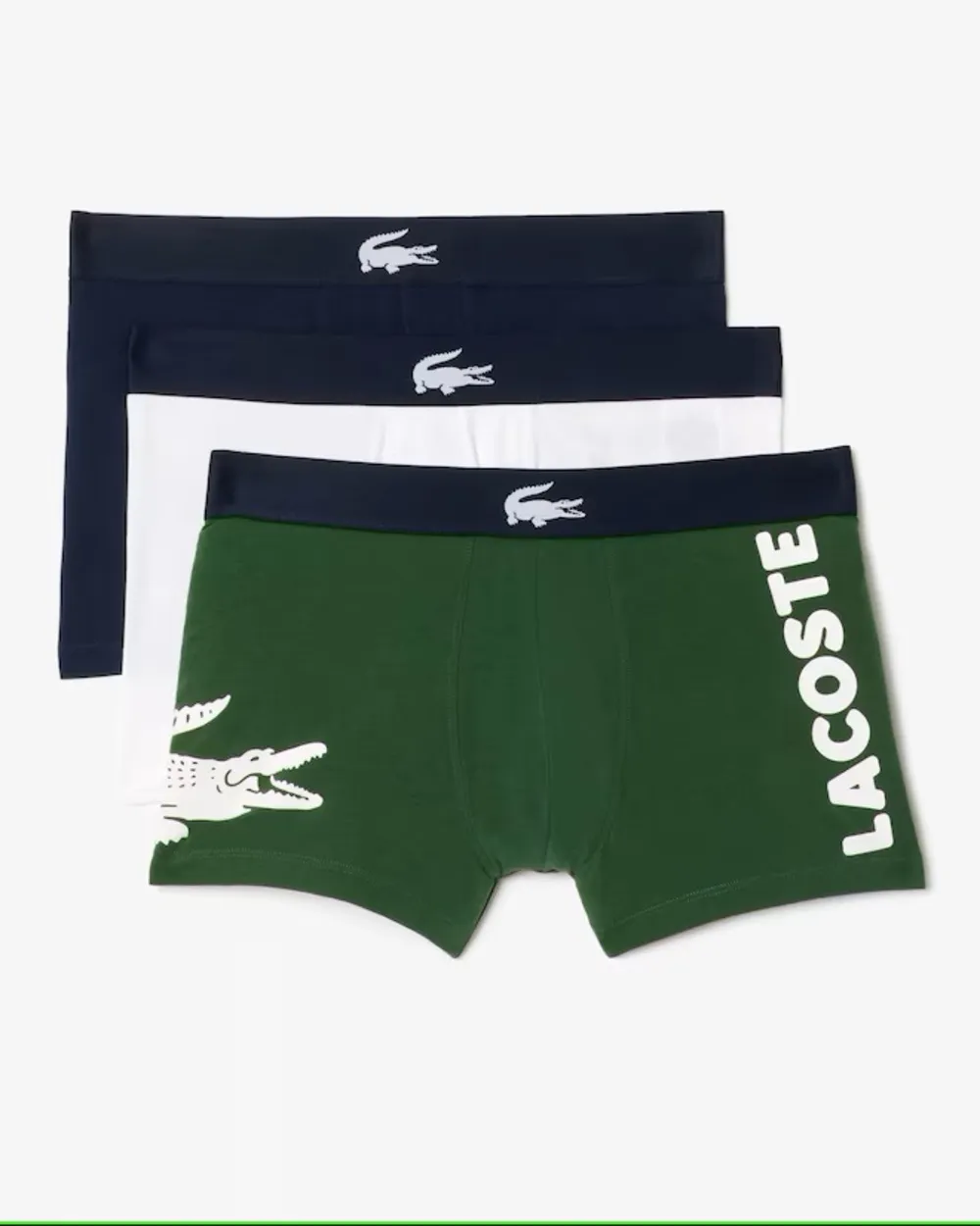 LACOSTE 5H1803 PACK 3 BOXER VERDE-MARINO-BLANCO