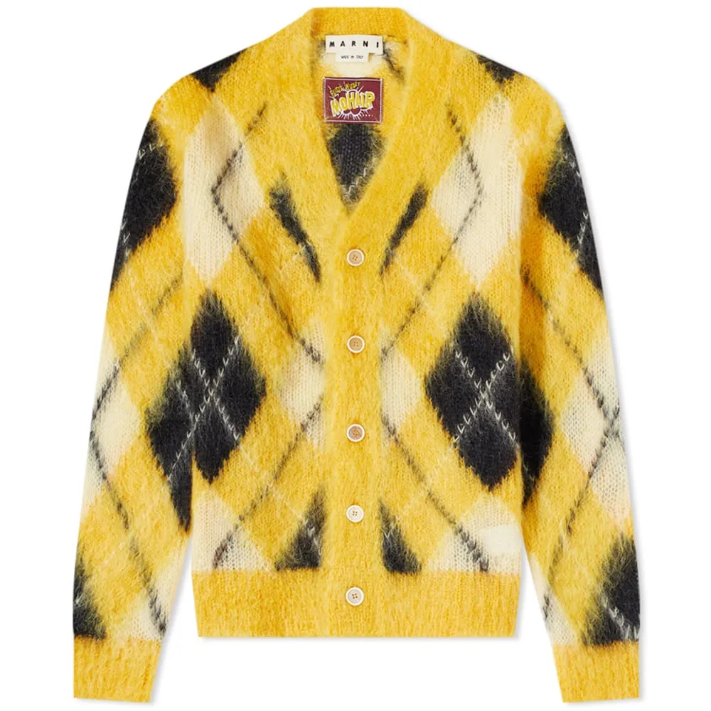 Marni Argyle Mohair Cardigan