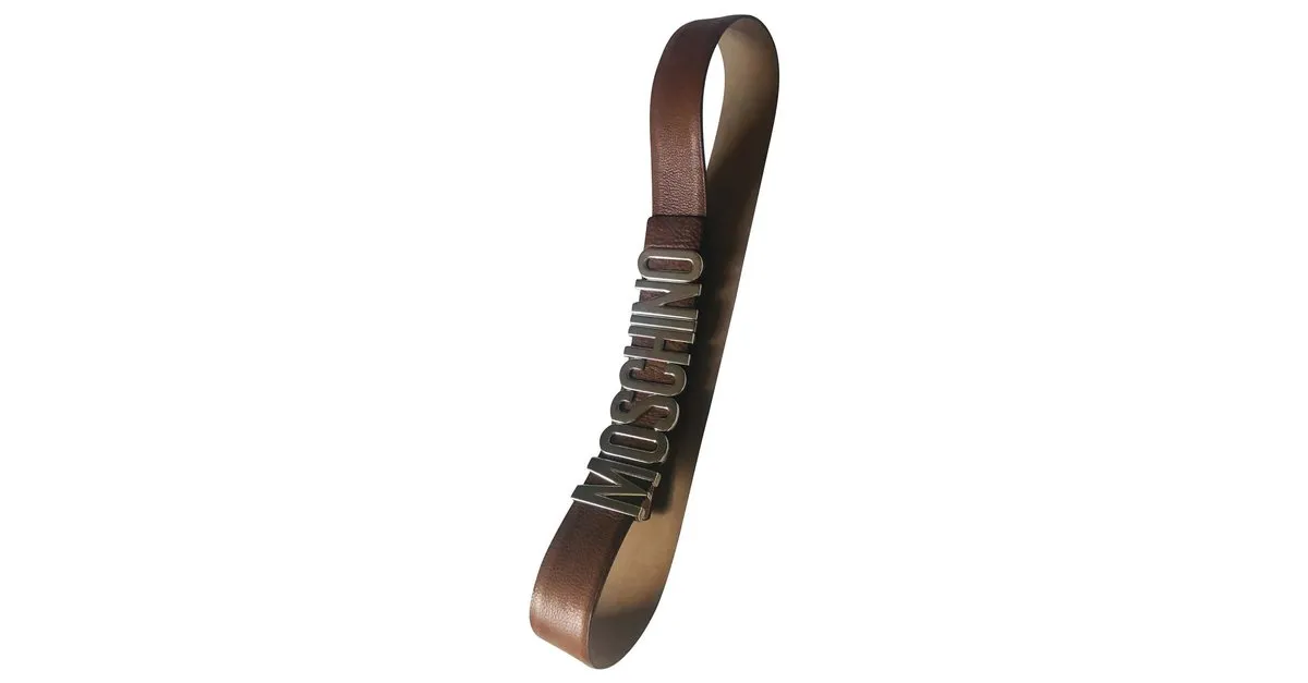 Moschino Cinturones Castaño 