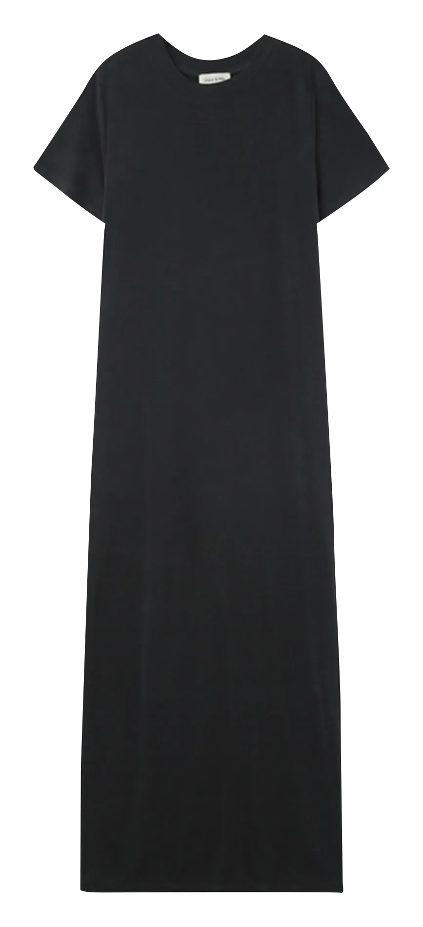 NINA - Vestido largo de mangas cortas en gris