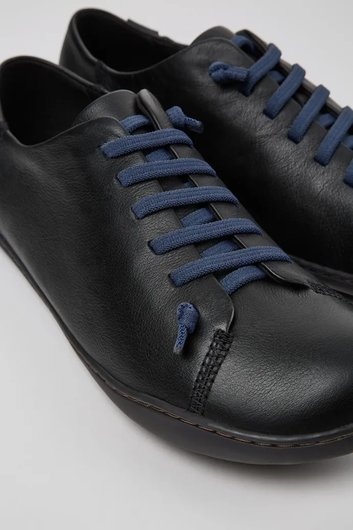 Peu Zapatos de piel negra para hombre