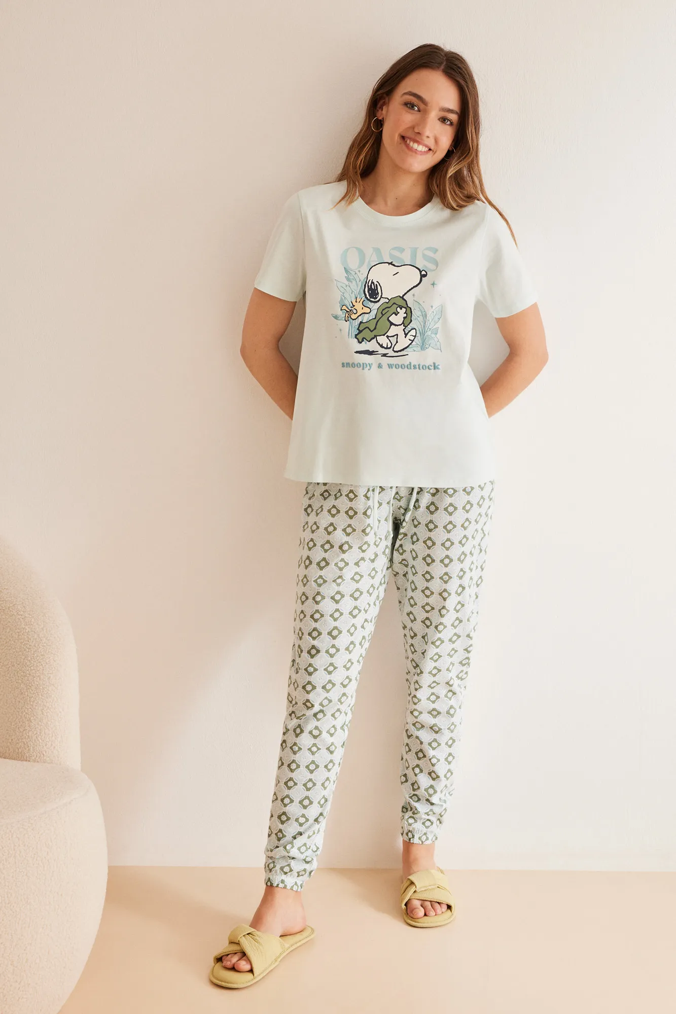 Pijama 100% algodón estampado Snoopy