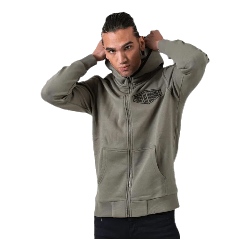 Rendimiento máximo Comfy Zip Hood Green
