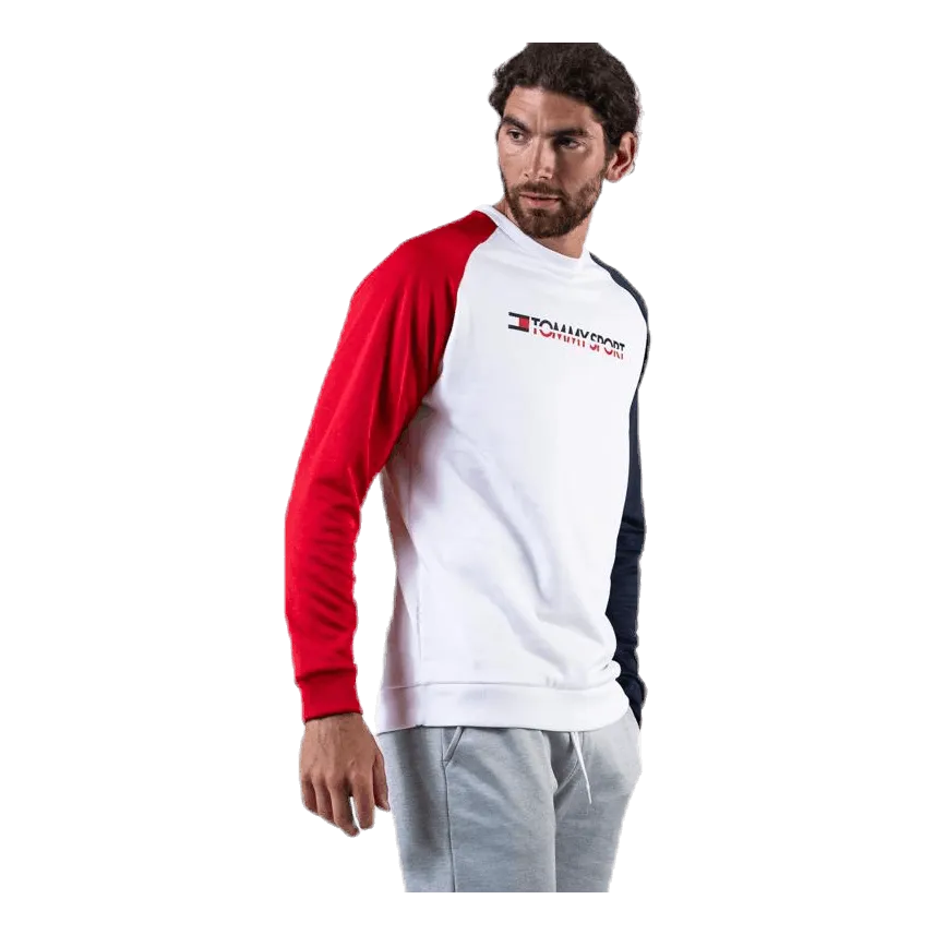 Tommy Hilfiger Sport Knit Crew Sweat White