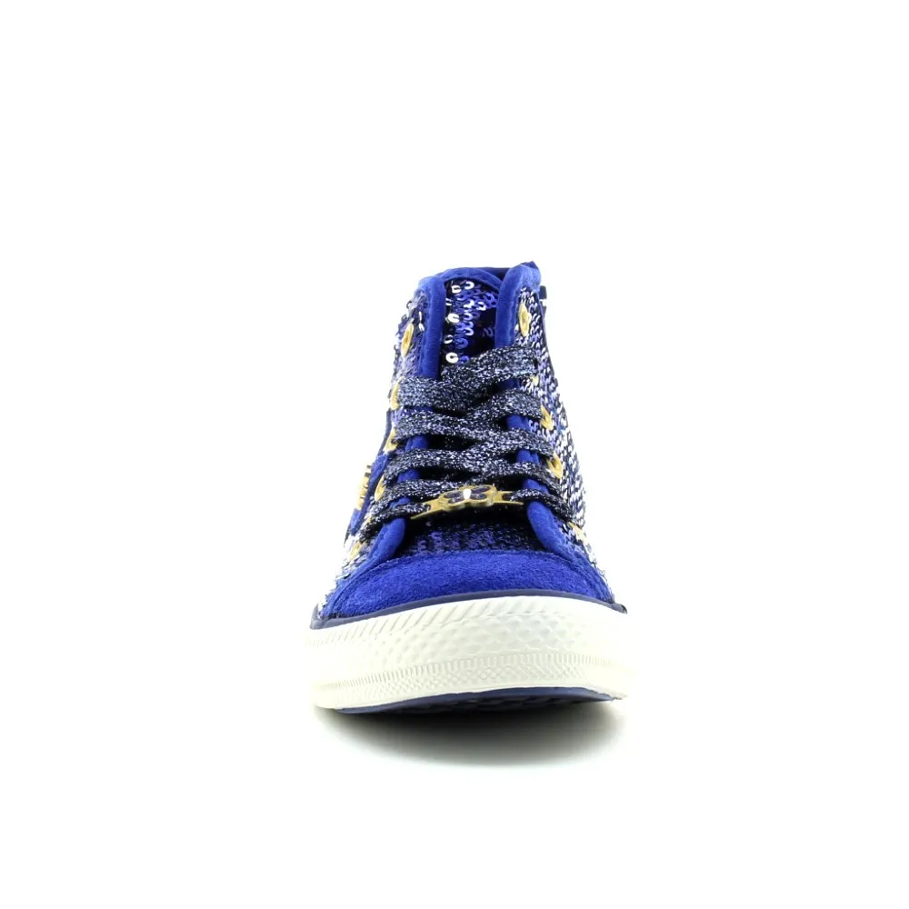 Zapatillas Lulú Lurex Azul