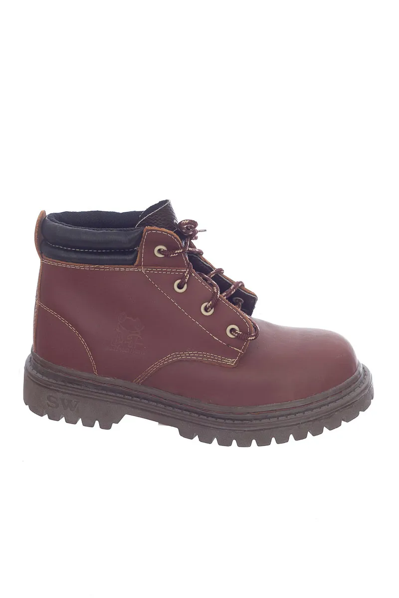 Zapato color Café - Steel Worker